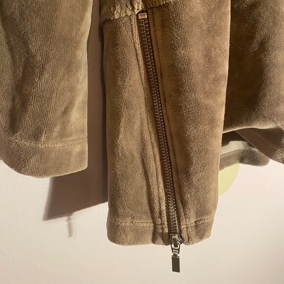 Soft Surroundings Brown V-Neck Velour Cozy Long Sleeve Sweater Women size Medium - Picture 5 of 9